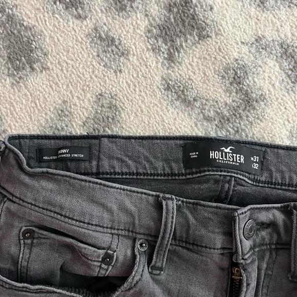 Hollister Skinny Advanced Stretch Dark Grey Mens Jeans - Picture 2 of 2